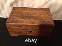Reuge Sainte Croix Swiss-made Glockenspiel Wood Music Box Plays Music By Mozart