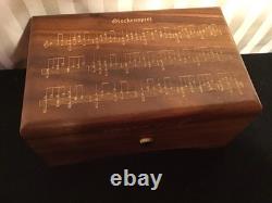 Reuge Sainte Croix Swiss-made Glockenspiel Wood Music Box Plays Music By Mozart