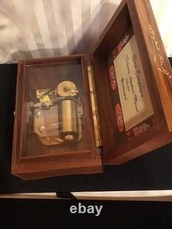 Reuge Sainte Croix Swiss-made Glockenspiel Wood Music Box Plays Music By Mozart