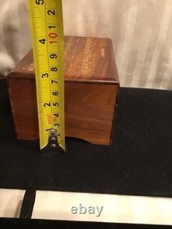 Reuge Sainte Croix Swiss-made Glockenspiel Wood Music Box Plays Music By Mozart