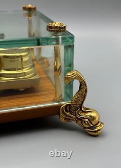 Reuge Sainte-Croix Switzerland 3 Tune 144 Note Music Box with Dolphin Feet MOZART