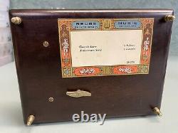 Reuge Sainte Croix Switzerland Music Box 3 Songs in Excellent working Condition