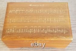 Reuge Sainte Croix Switzerland Wooden Music Box Beethoven Menuett in G