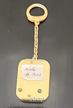 Reuge Sainte Croix Vintage Pocket Music Box Key Chain 1960-70s Switzerland