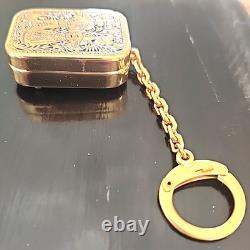 Reuge Sainte Croix Vintage Pocket Music Box Key Chain 1960-70s Switzerland