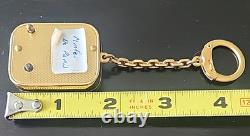 Reuge Sainte Croix Vintage Pocket Music Box Key Chain 1960-70s Switzerland