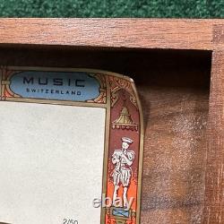Reuge Sainte Croix Vintage Swiss 2/50 Music Box Edelweiss Working