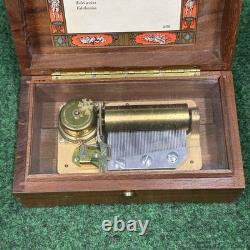 Reuge Sainte Croix Vintage Swiss 2/50 Music Box Edelweiss Working