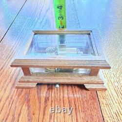 Reuge San Francisco Music Box Co Wood & Beveled Glass No. 1915 Swiss Made WORKS