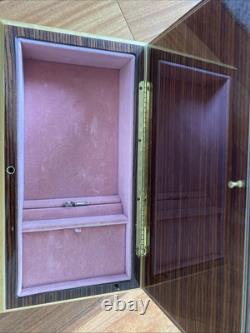 Reuge San Francisco Music Box Co Wood Laquer Memory Music Box withLocking Key