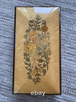 Reuge San Francisco Music Box Co Wood Laquer Memory Music Box withLocking Key