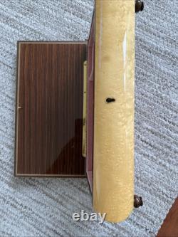 Reuge San Francisco Music Box Co Wood Laquer Memory Music Box withLocking Key