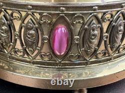 Reuge Singing Bird Cage Automaton Music Box Swiss Gold Vintage