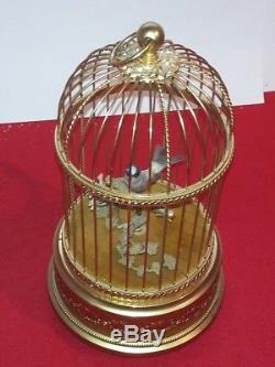 Reuge Singing Bird Cage Automaton Music Box (Watch Video)
