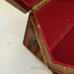 Reuge Sorrento Italy Inlaid Wood Music Box Lara's Theme Hexagon Large 9