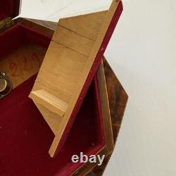 Reuge Sorrento Italy Inlaid Wood Music Box Lara's Theme Hexagon Large 9