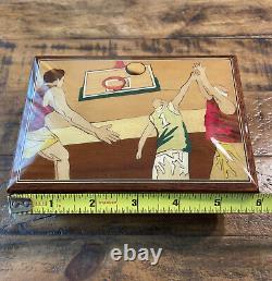 Reuge Sport Theme Basketball Jewelry Box Not A Music Box! Made In Italy MINT