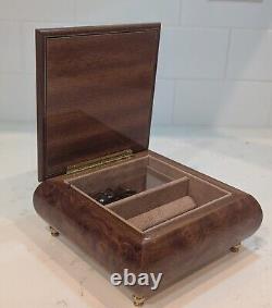 Reuge Square Musical Jewelry Box 30 Playing Speak Softly Love