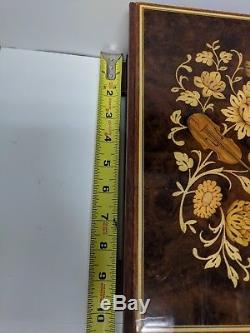 Reuge St Croix 3/72 Inlaid 3 Song Music Box Edelweiss Sorrento 37281 (see Video)