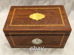 Reuge St. Croix Carillon Inlay Walnut 60 Note Music Box with Clock Works SN 1956