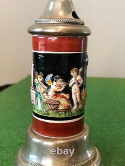 Reuge Ste Croix Capodimonte 800 Silver Pepper Mill / Music Box, Swiss