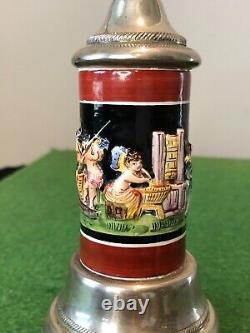 Reuge Ste Croix Capodimonte 800 Silver Pepper Mill / Music Box, Swiss