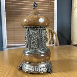 Reuge Ste. Croix Music Box Cigarette Cigar Lipstick Italy Ornate Works