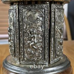 Reuge Ste. Croix Music Box Cigarette Cigar Lipstick Italy Ornate Works
