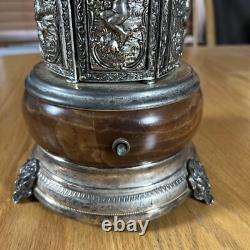 Reuge Ste. Croix Music Box Cigarette Cigar Lipstick Italy Ornate Works