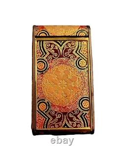 Reuge Ste Croix Swiss Music Pocket Jewelry Box With Mirror, Art Nouveau Design