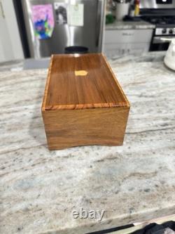 Reuge Ste-croix Ch 4/50 Wood Music Box Works Great Condition Minor Chip