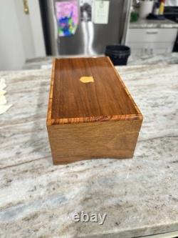 Reuge Ste-croix Ch 4/50 Wood Music Box Works Great Condition Minor Chip