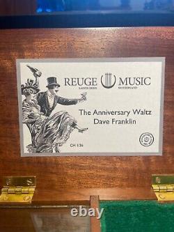 Reuge Swiss 36 Note Music Box. Walnut. Plays The Anniversary Waltz. SEE VIDEO