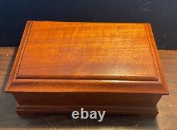 Reuge Swiss 36 Note Music Box. Walnut. Plays The Anniversary Waltz. SEE VIDEO