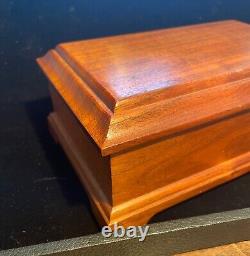 Reuge Swiss 36 Note Music Box. Walnut. Plays The Anniversary Waltz. SEE VIDEO