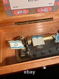 Reuge Swiss 50 Note Judaica Music Box. Hatikvah, Kol Nidre & Eli Eli. SEE VIDEO
