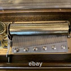 Reuge Swiss 72-Note Music Box 3 Beethoven Symphonies 5th 6th 9th
