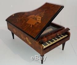 Reuge Swiss Cylinder 72 Note 3 Air Near Mint Grand Piano Music Box (Watch Video)