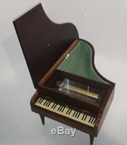 Reuge Swiss Cylinder 72 Note 3 Air Near Mint Grand Piano Music Box (Watch Video)