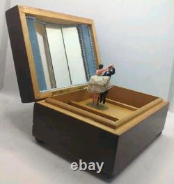 Reuge Swiss Dancing Couple Music Jewelry Box Strauss Emperor Waltz Automation