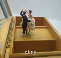 Reuge Swiss Dancing Couple Music Jewelry Box Strauss Emperor Waltz Automation