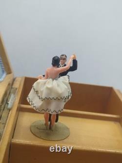 Reuge Swiss Dancing Couple Music Jewelry Box Strauss Emperor Waltz Automation