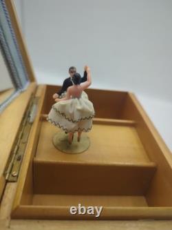 Reuge Swiss Dancing Couple Music Jewelry Box Strauss Emperor Waltz Automation