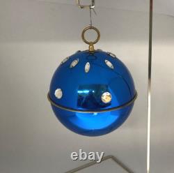 Reuge Swiss Made Blue Christmas Ball Music Box Silent Night Ornament It Works