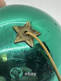 Reuge Swiss Made Green Christmas Ball Music Box Silent Night Ornament Works