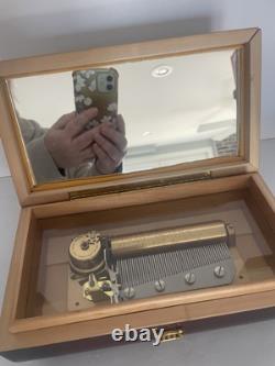 Reuge Swiss Music Box 4 Tune 50 Note Sound of Music Do-Re-Mi Edelweiss Climb