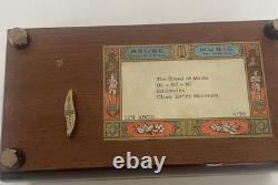 Reuge Swiss Music Box 4 Tune 50 Note Sound of Music Do-Re-Mi Edelweiss Climb