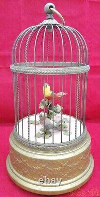 Reuge Swiss Music Box Cage Double Singing Birds WORKING