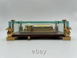 Reuge Swiss Music Box Glass &Wood Limited Edition 1/50 Marche By Tchaikovsky