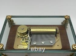 Reuge Swiss Music Box Glass &Wood Limited Edition 1/50 Marche By Tchaikovsky